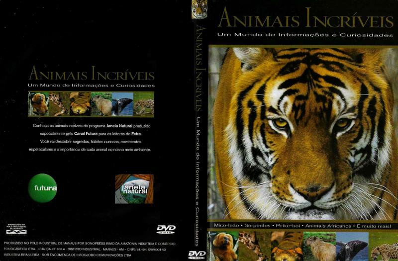 DVD Animais Incríveis Janela Natural Canal Futura Original
